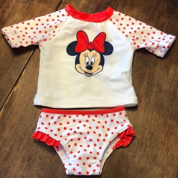 Disney Minnie Mouse Swimsuit Size 0-3 months - Picture 1 of 4